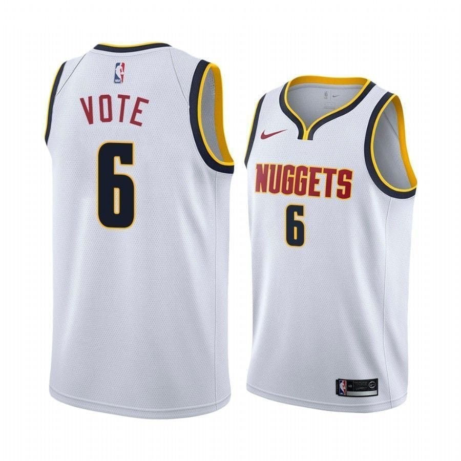 Men's Keita Bates-Diop Vote Nuggets Association Multicolor Jersey S-3XL