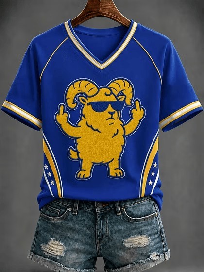 Musemora - Women's Los Angeles Rams Shirt - Game Day Mascot