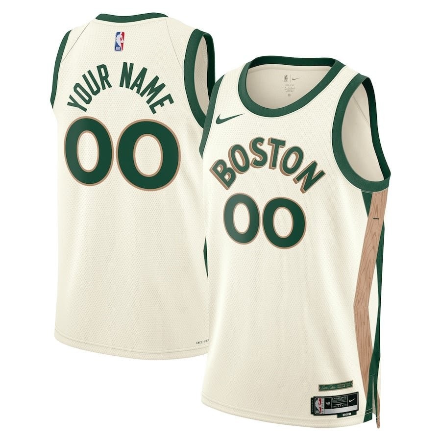 Boston Celtics 2023/24 City Edition Swingman Custom Jersey White Unisex