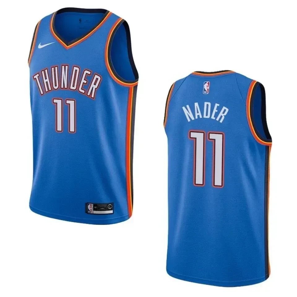 Men's Oklahoma City Thunder Abdel Nader #11 Icon Swingman Jersey Blue