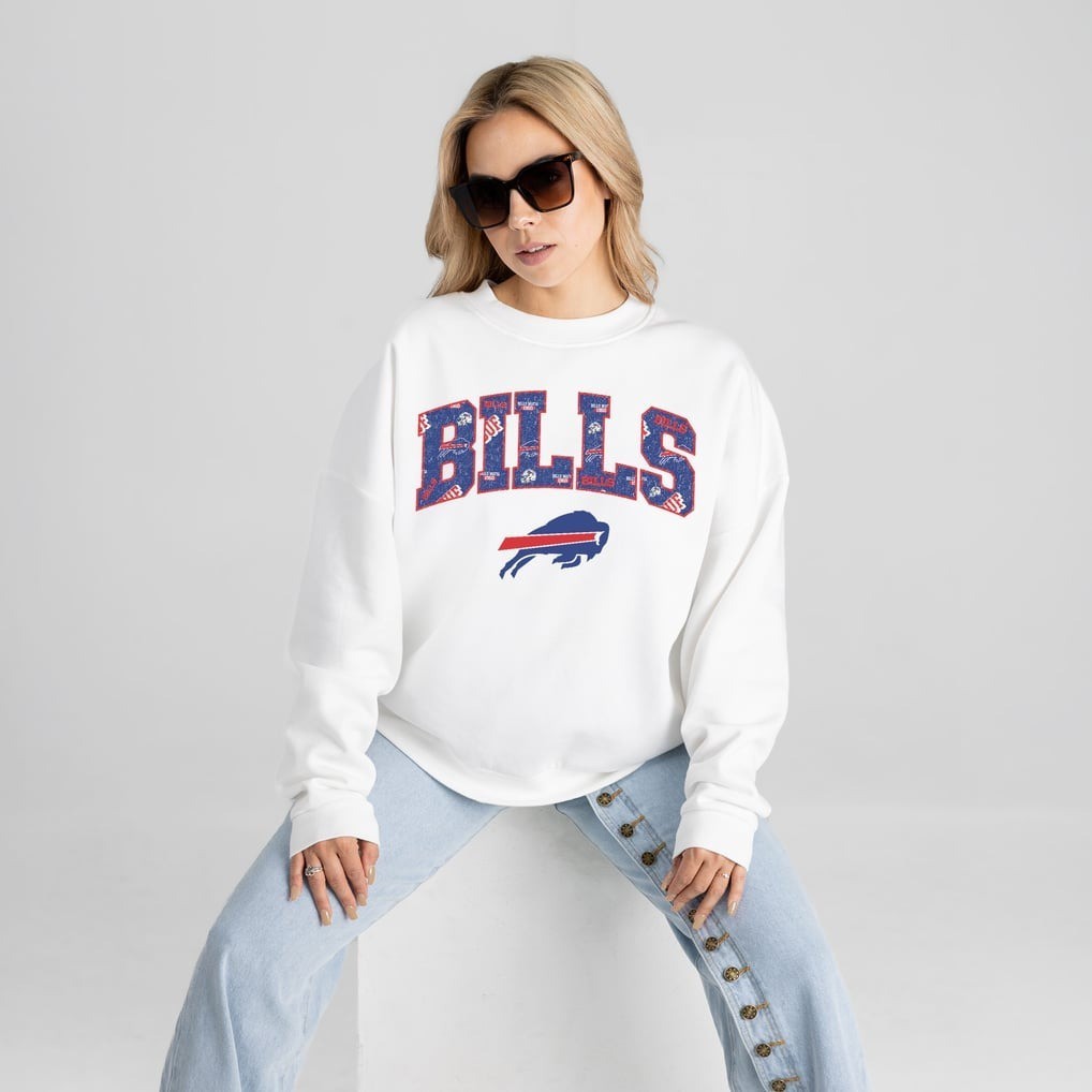 Musemora - Women's Buffalo Bills Sweatshirt - Game Day Football