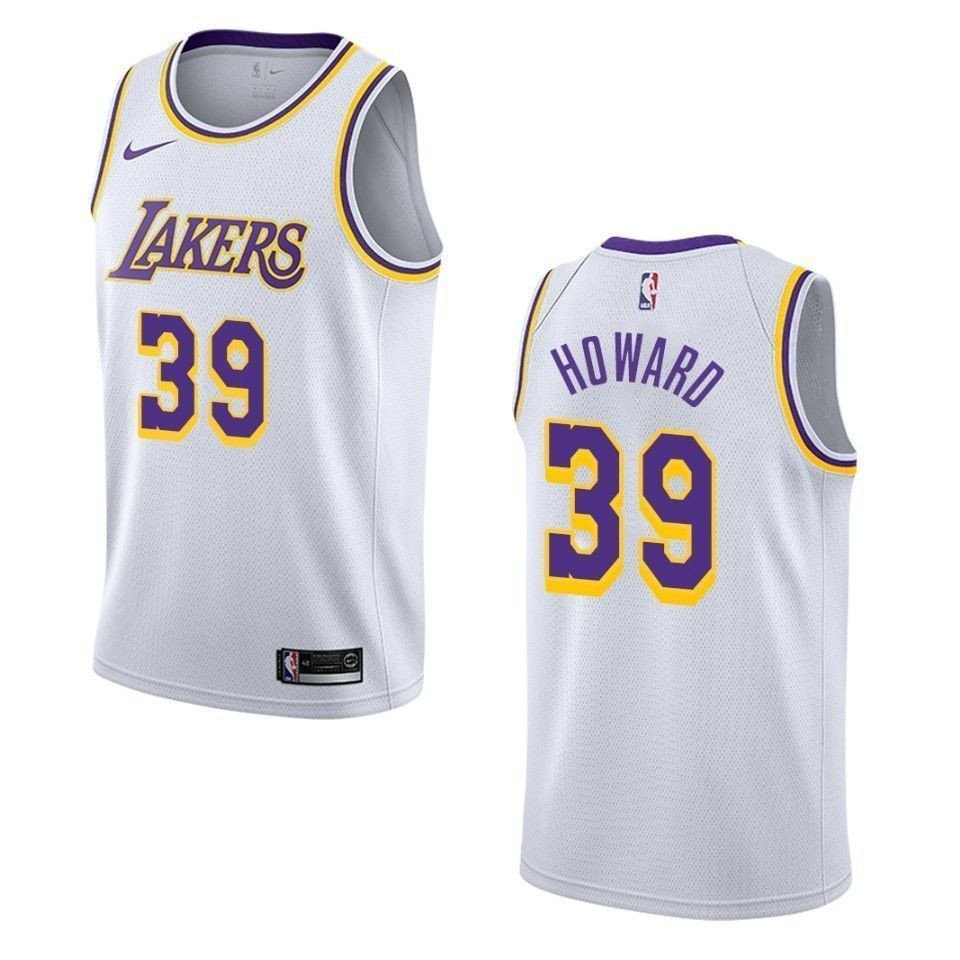 Men's Los Angeles Lakers Dwight Howard #39 Association Swingman Jersey White