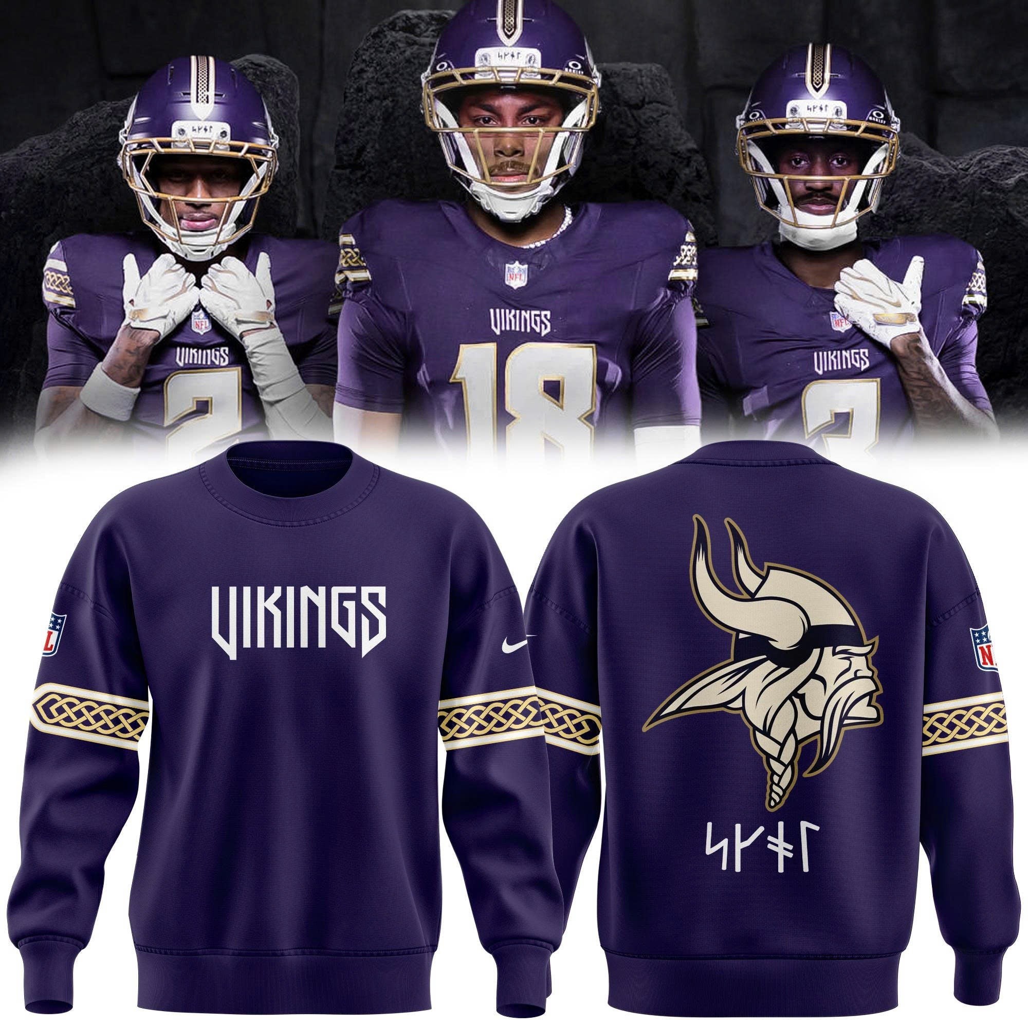 Musemora - Unisex Minnesota Vikings Sweatshirt - Football
