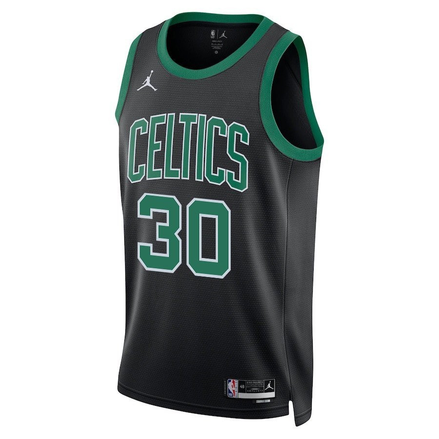 Sam Hauser 30 Boston Celtics 2024 Finals Champions Swingman Jersey Statement Edition Black - Image 2