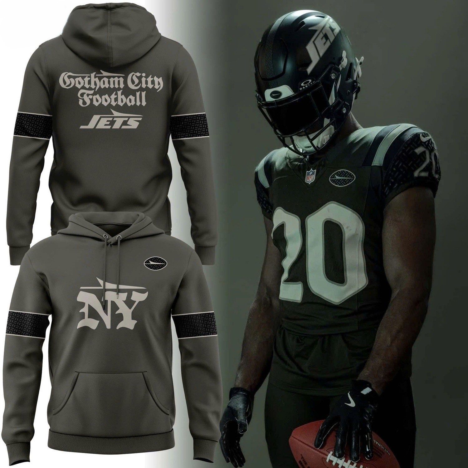 Musemora - Unisex New York Jets Sweatshirt - Football
