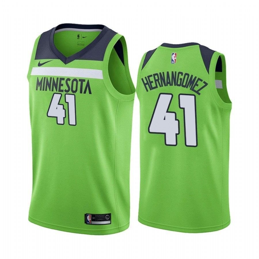 Men's Juancho Hernangomez Minnesota Timberwolves Green State Jersey