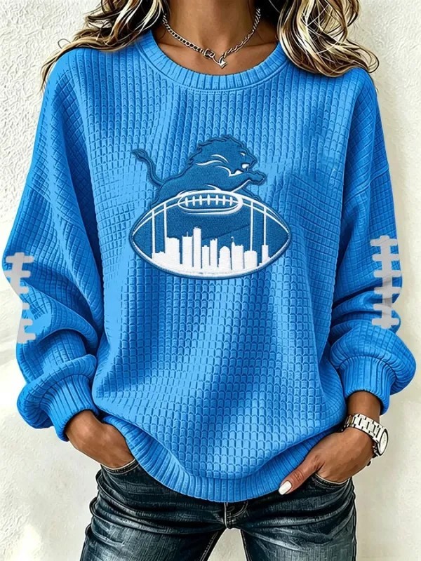 Musemora - Unisex Detroit Lions Sweatshirt - Game Day Football