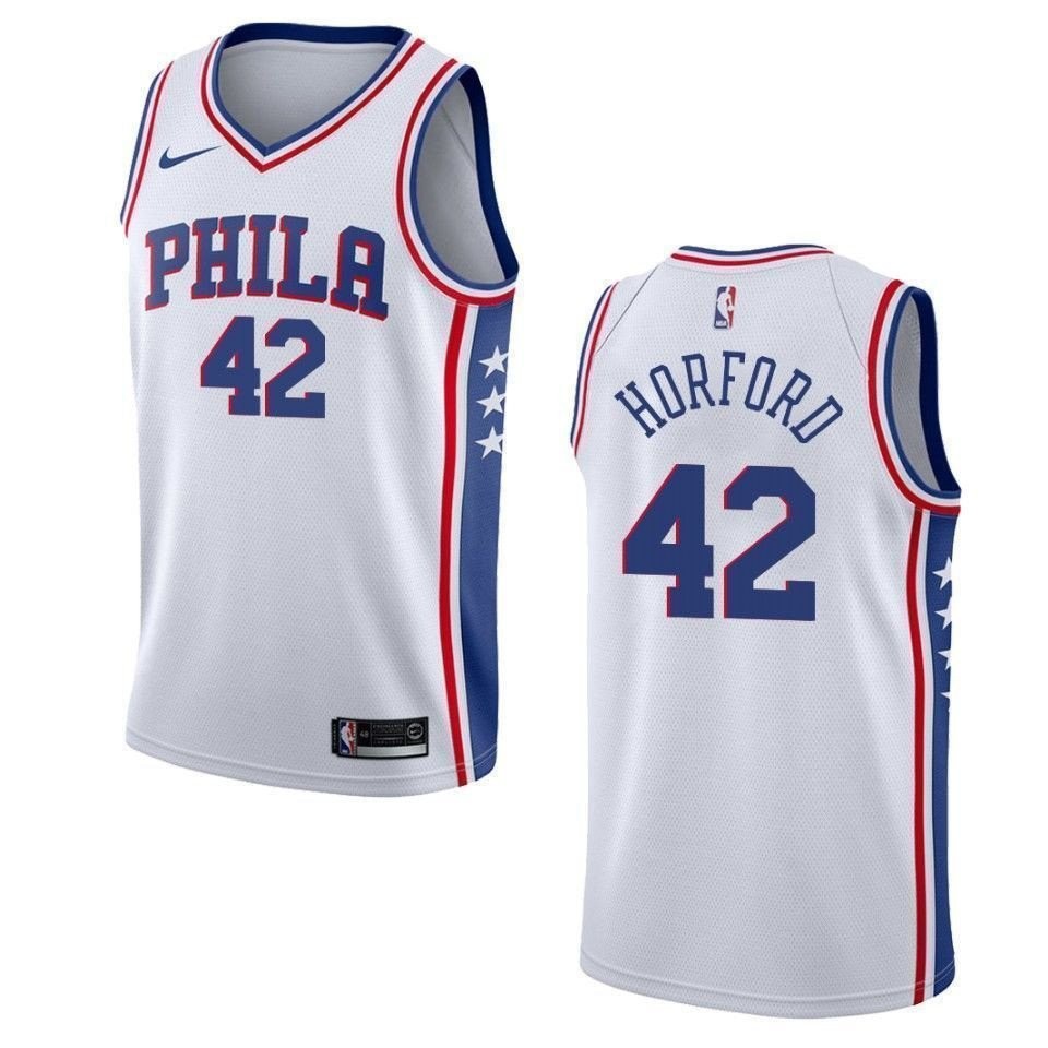 Men's Philadelphia 76ers 42 Al Horford Association Swingman Jersey - White