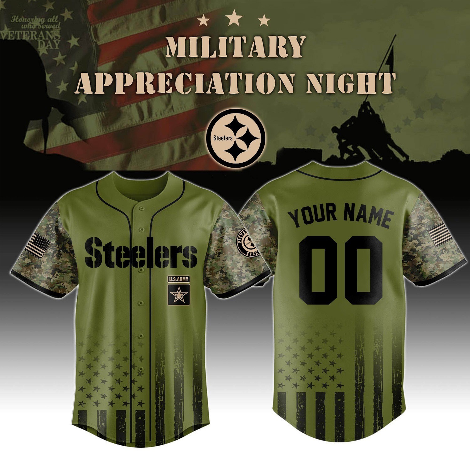 Musemora - Unisex Pittsburgh Steelers Jersey