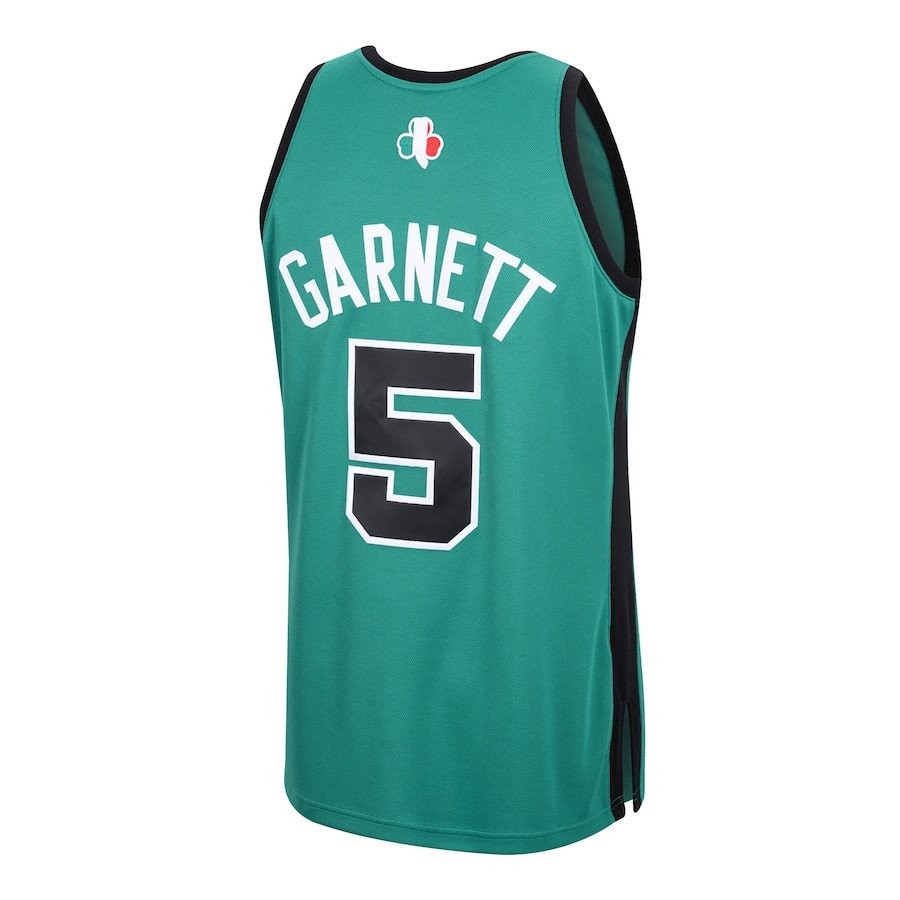 Kevin Garnett 5 Boston Celtics Mitchell & Ness Hardwood Classics Men Jersey - Kelly Green Jersey - Image 3