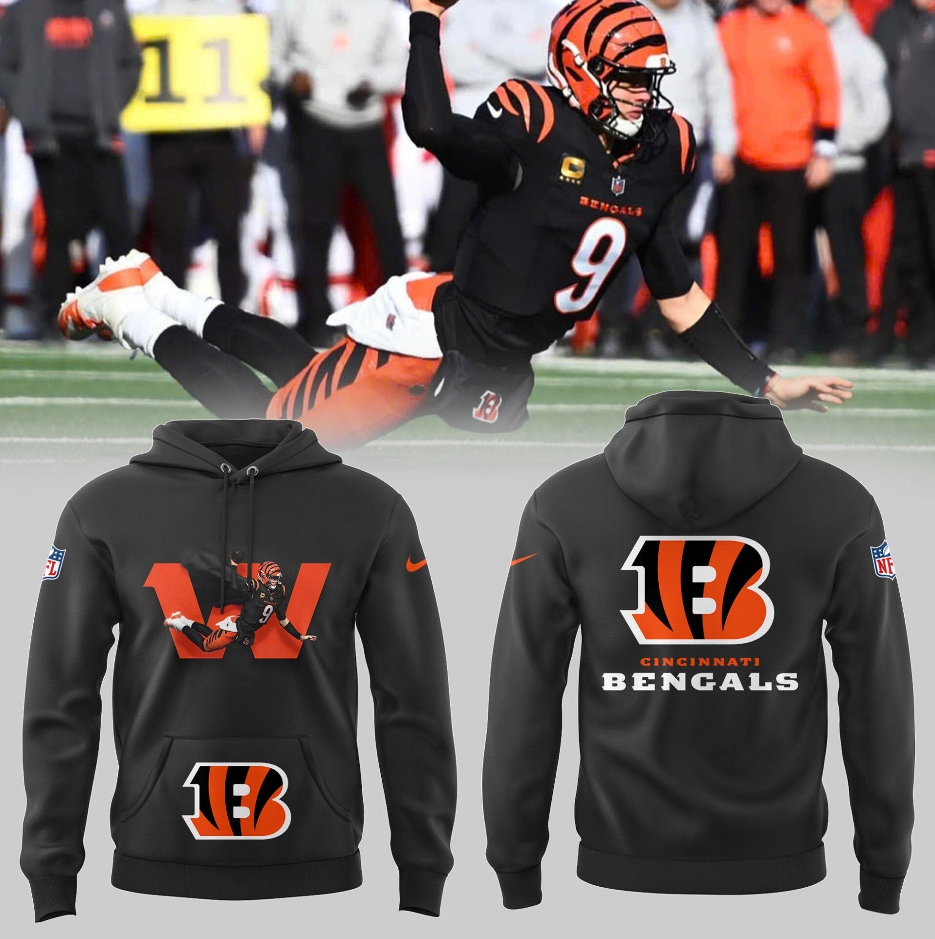 Musemora - Unisex Cincinnati Bengals Hoodie - Football