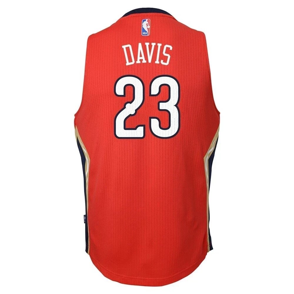 Anthony Davis New Orleans Pelicans Youth 2014-15 New Swingman Alternate Jersey - Red - Image 3