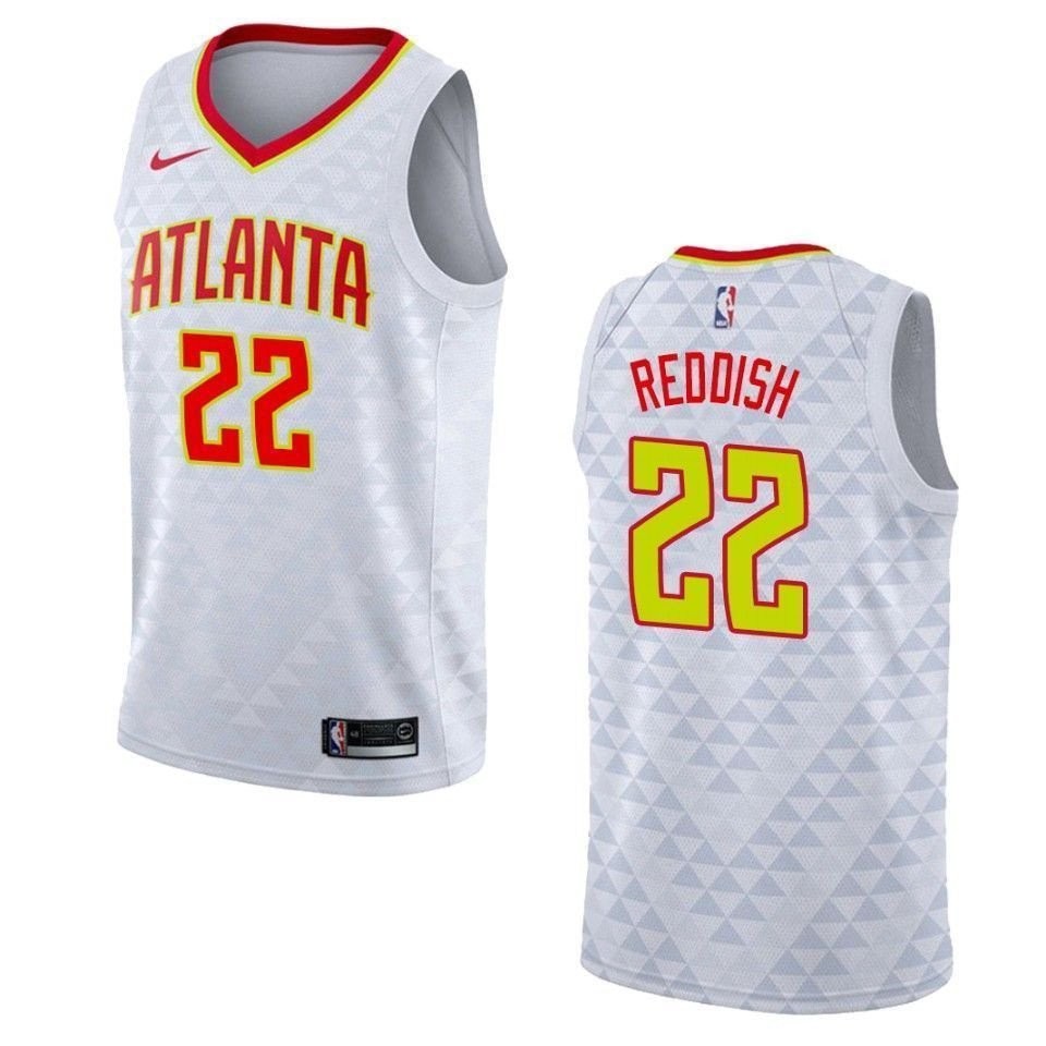 Men's Atlanta Hawks Cam Reddish #22 Association Swingman Jersey White