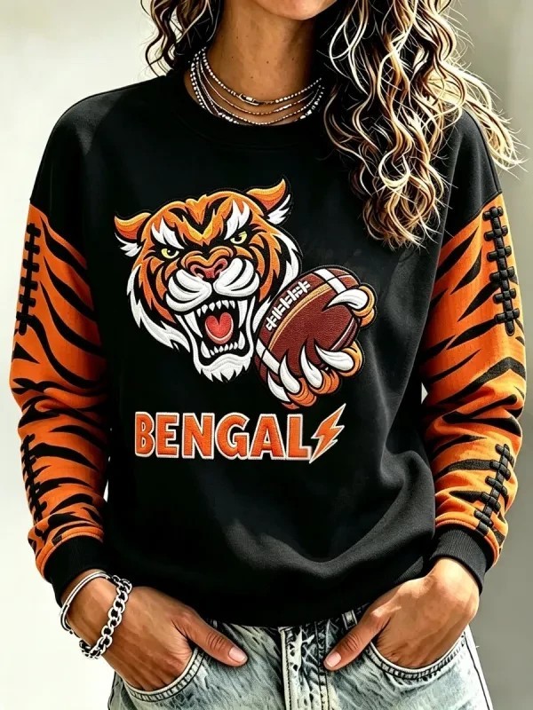 Musemora - Unisex Cincinnati Bengals Sweatshirt - Game Day Football