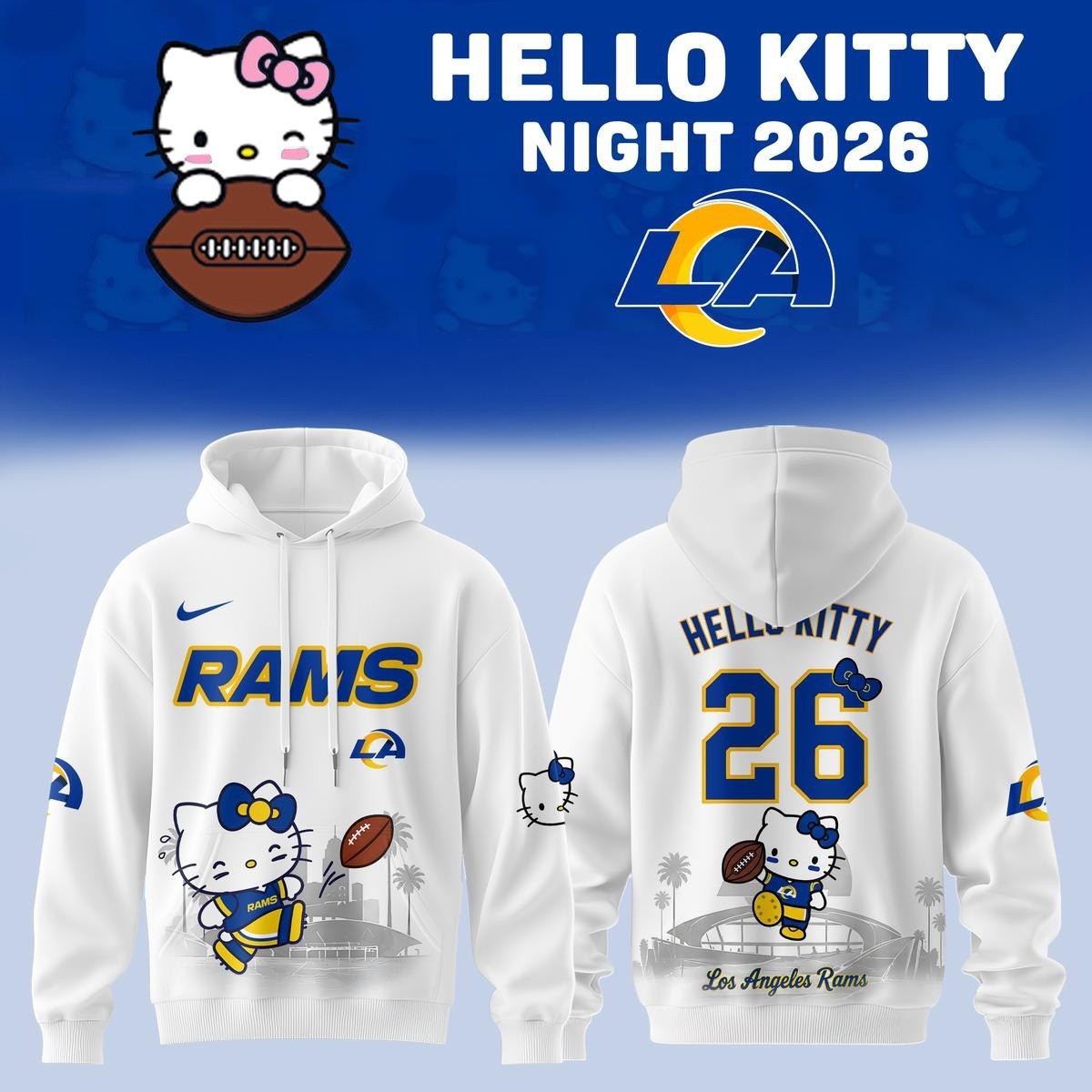 Musemora - Unisex Los Angeles Rams Hoodie - Football
