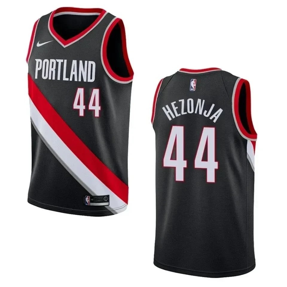 Men's Portland Trail Blazers Mario Hezonja #44 Icon Swingman Jersey Black