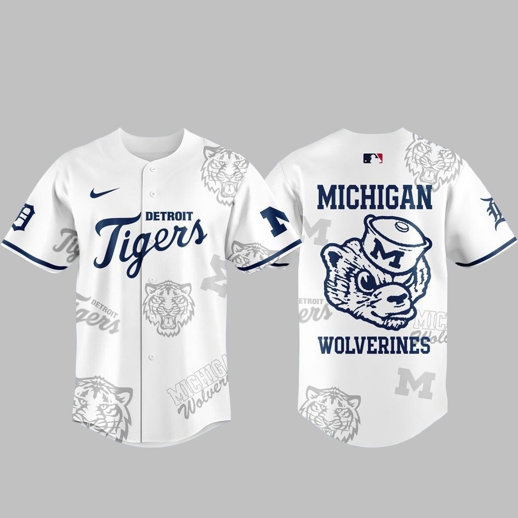 Detroit Tigers University of Michigan Night 2026 Baseball Jersey