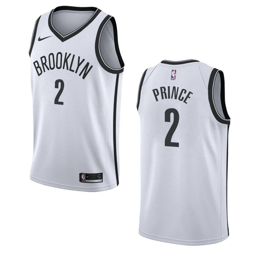Men's Brooklyn Nets Taurean Prince Association Swingman Jersey White S-3XL