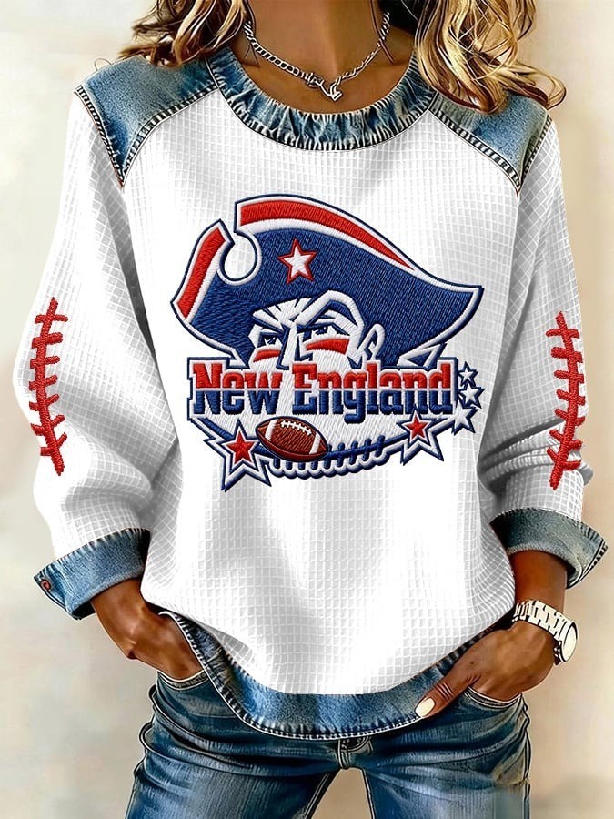 Musemora - Women's New England Patriots Sweatshirt