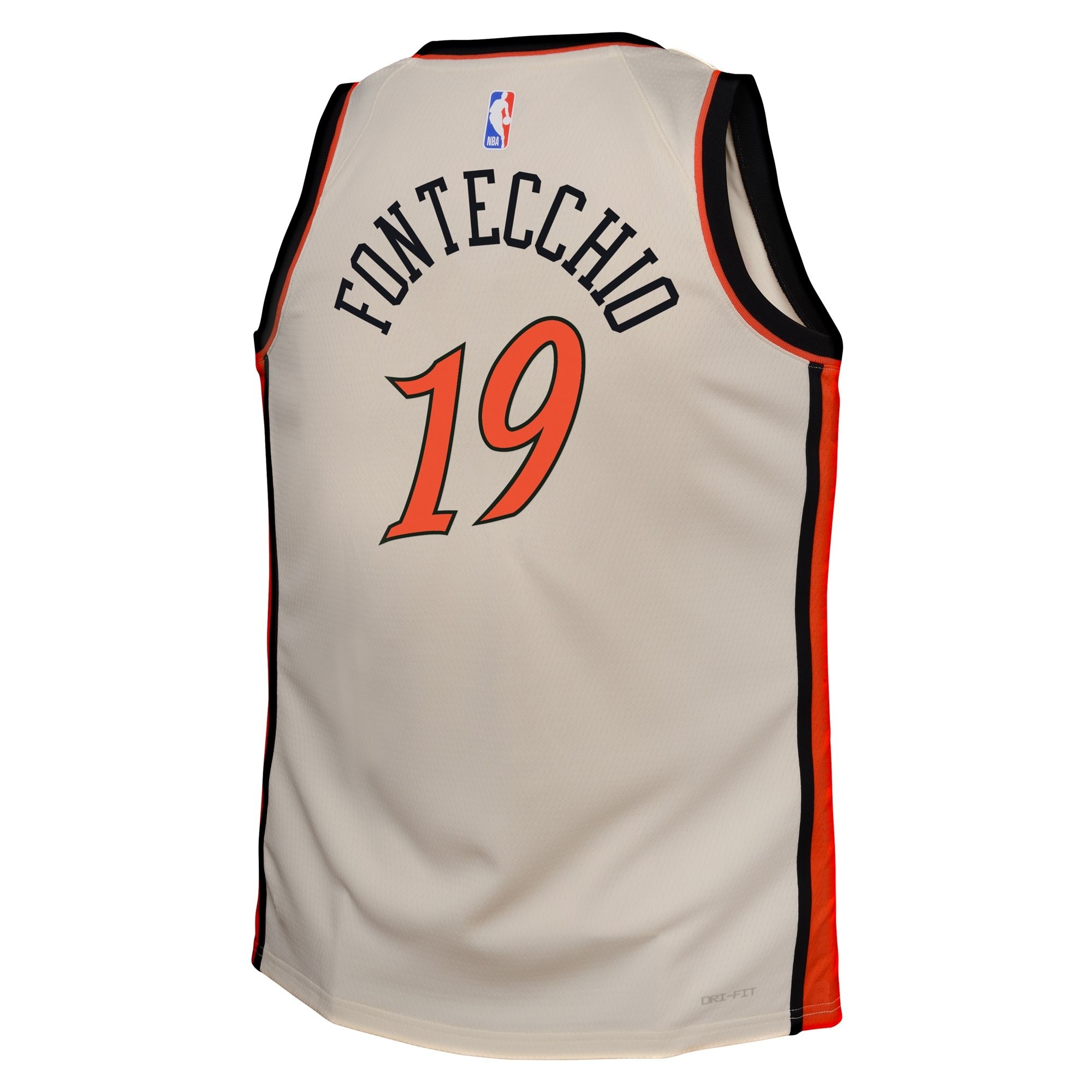 Detroit Pistons 2024 City Edition Swingman Jersey Cream Simone Fontecchio Youth S-3XL - Image 3