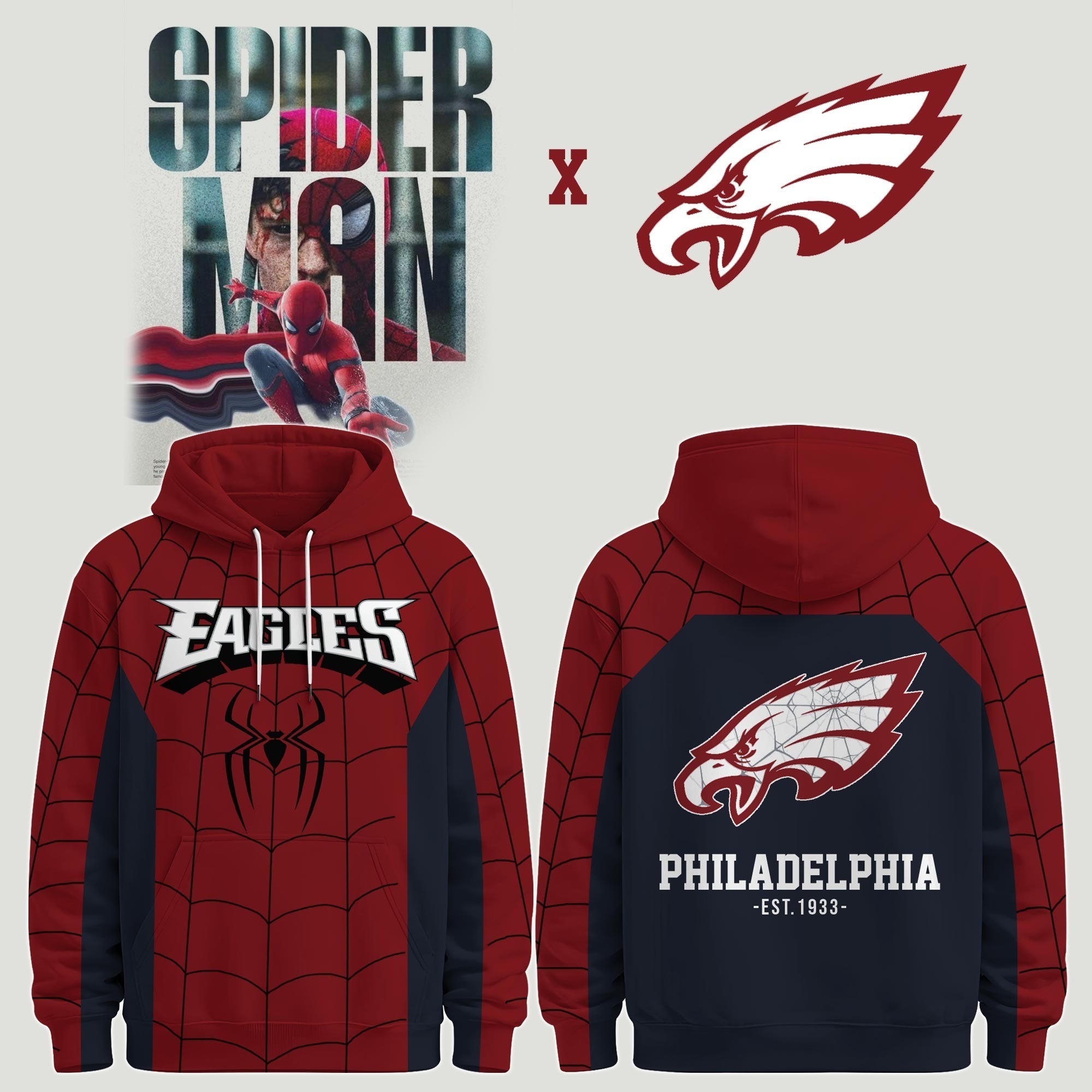 Musemora - Men's Philadelphia Eagles Hoodie