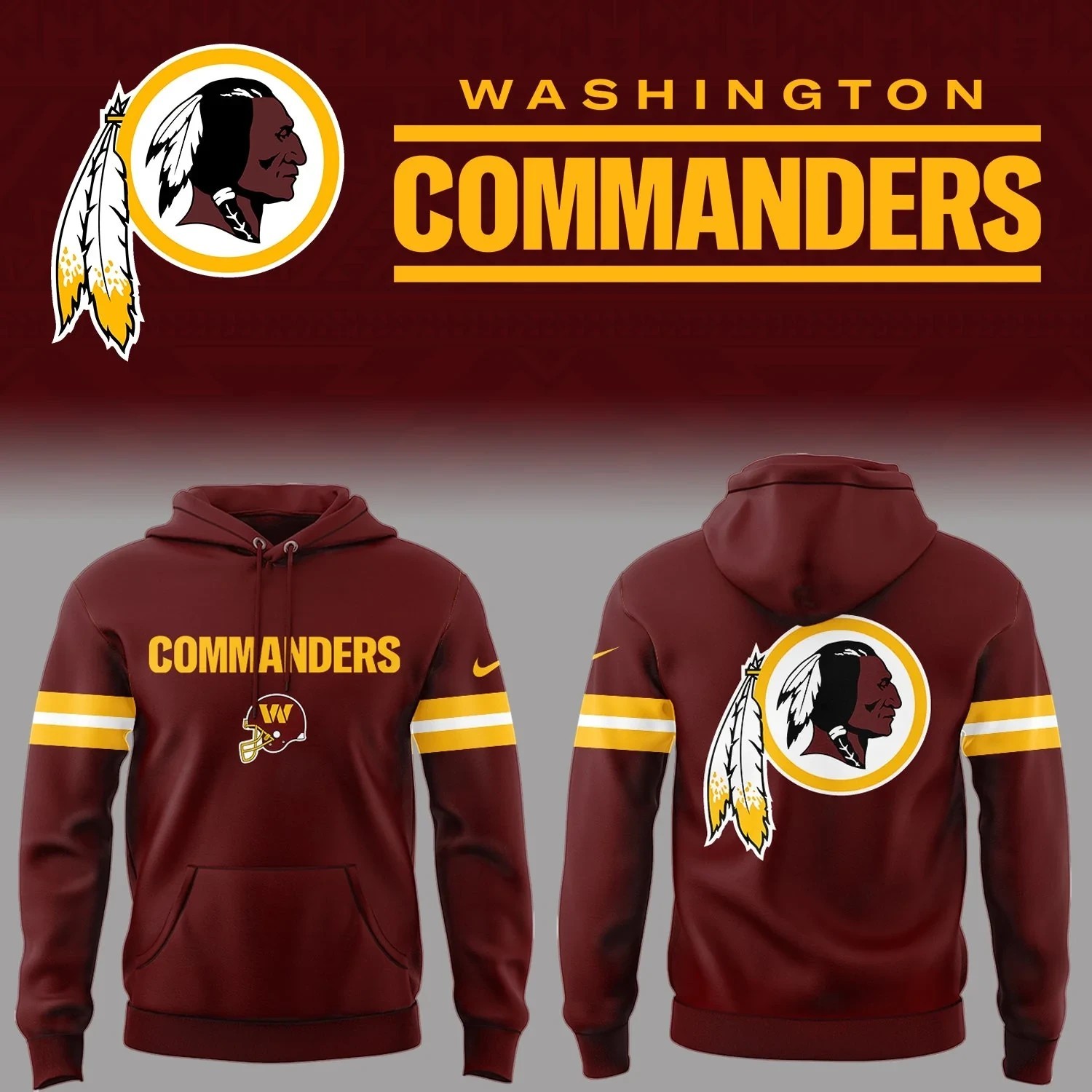 Musemora - Unisex Washington Commanders Hoodie - Football
