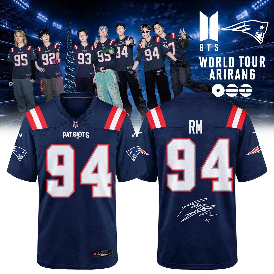 Musemora - Unisex New England Patriots Jersey