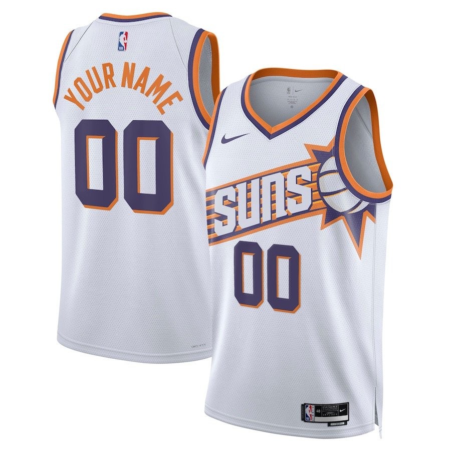 Phoenix Suns 2023/24 Association Swingman Custom Jersey White Unisex