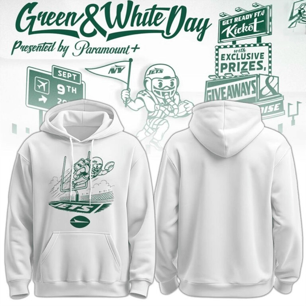 Musemora - Unisex New York Jets Pullover Hoodie