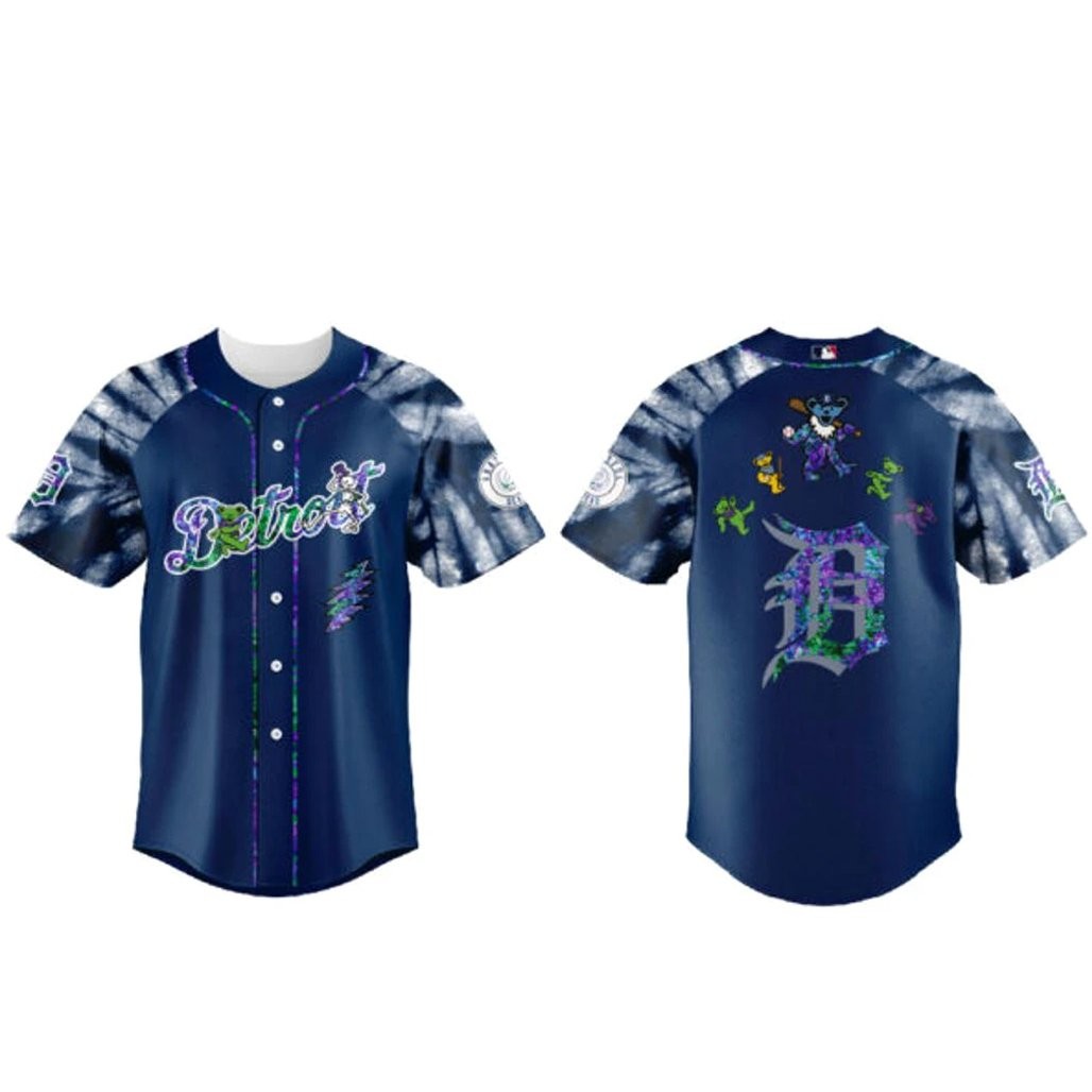 Detroit Tigers x Grateful Dead Night 2026 Baseball Jersey