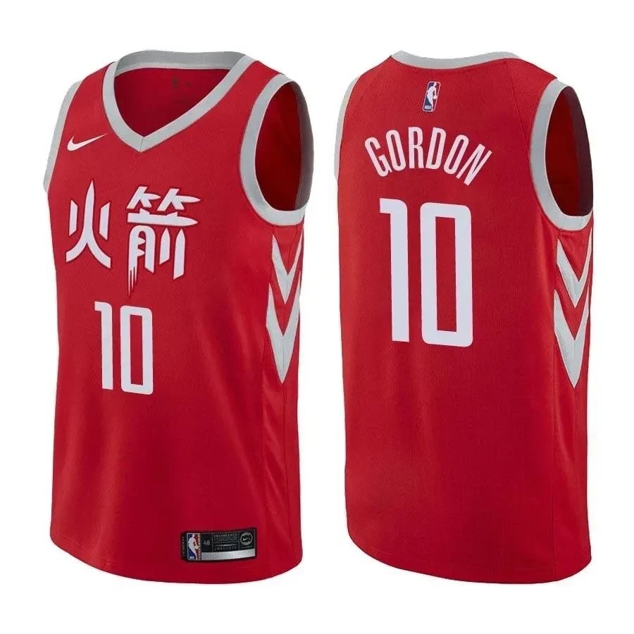 Men's Eric Gordon Rockets City Edition Red Basketball Jersey S-3XL