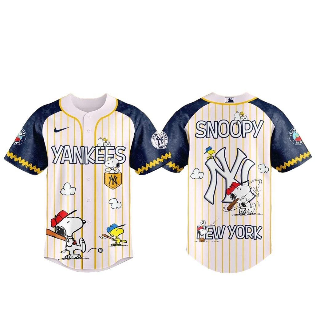 New York Yankees x Peanuts Night 2026 Snoopy Baseball Jersey