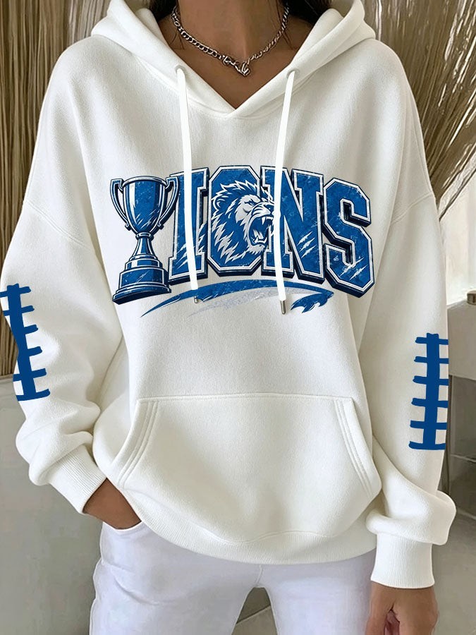 Musemora - Women's Detroit Lions Hoodie - Football