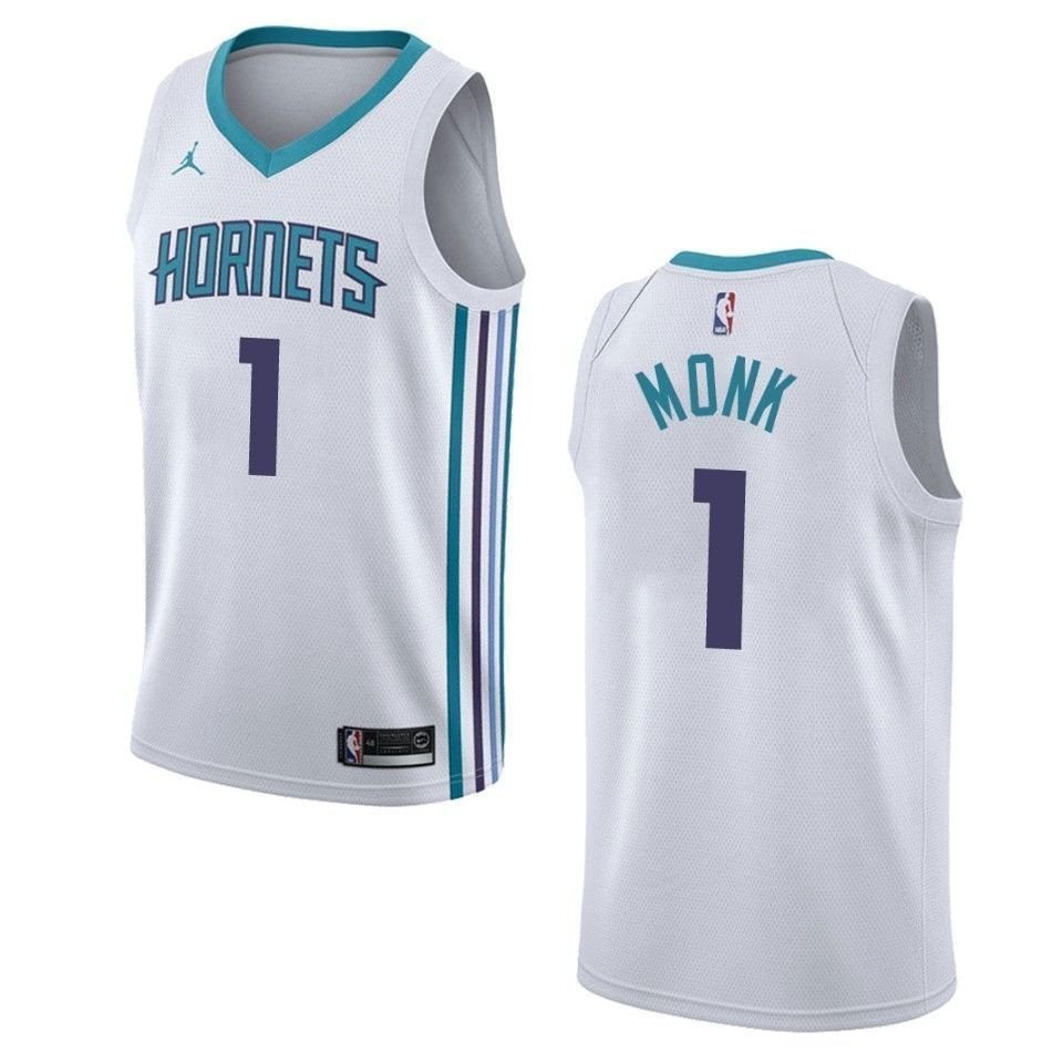 Men's Charlotte Hornets Malik Monk Association Swingman Jersey White