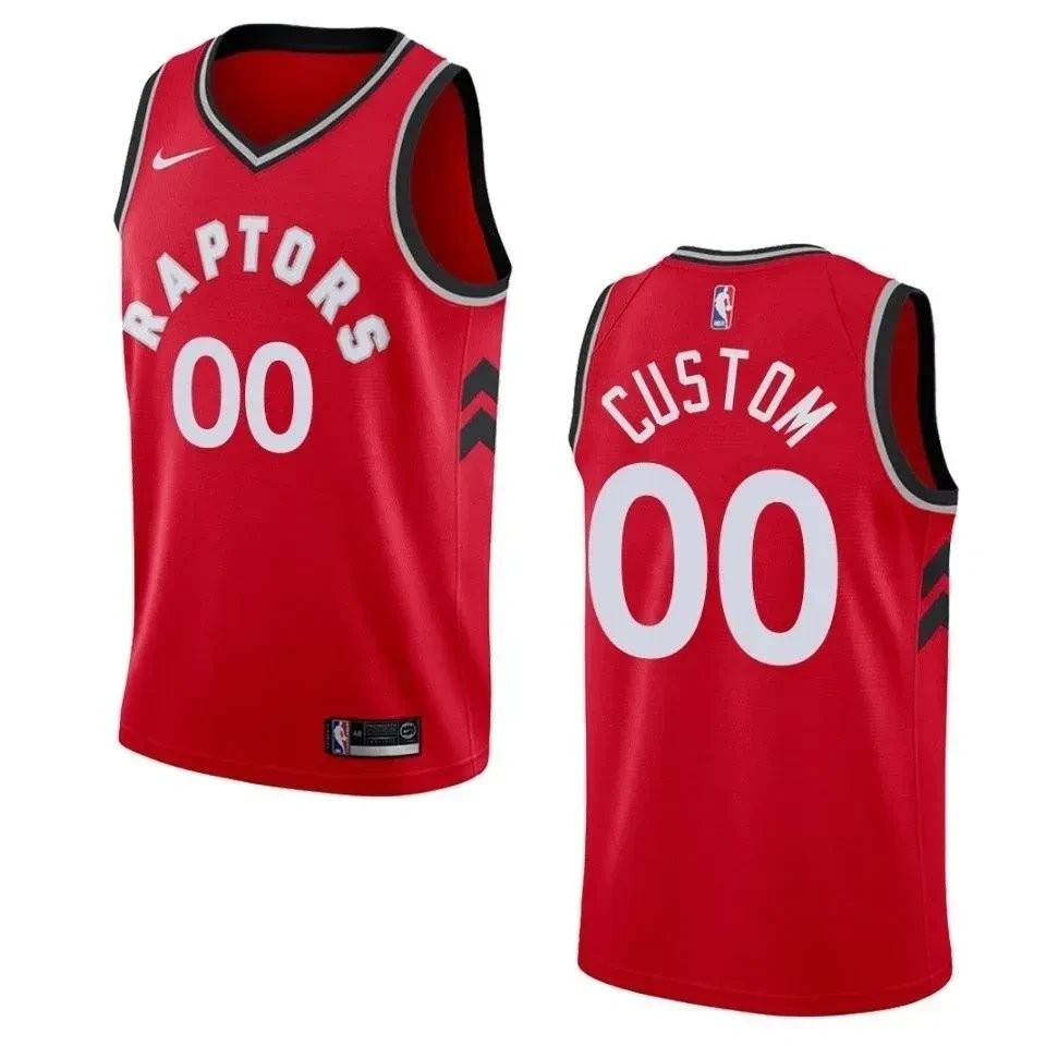 Men's Toronto Raptors 00 Custom Icon Swingman Jersey Red