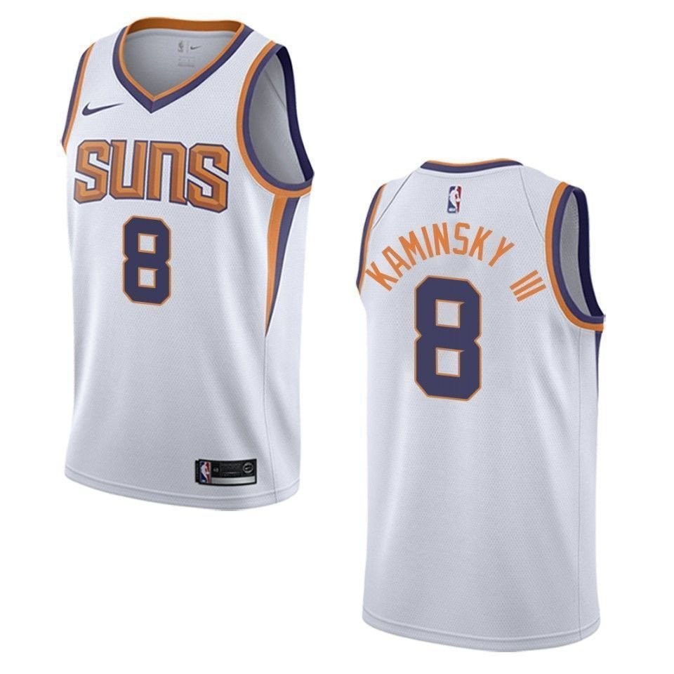 Men's Phoenix Suns Frank Kaminsky III #8 Association Swingman Jersey White