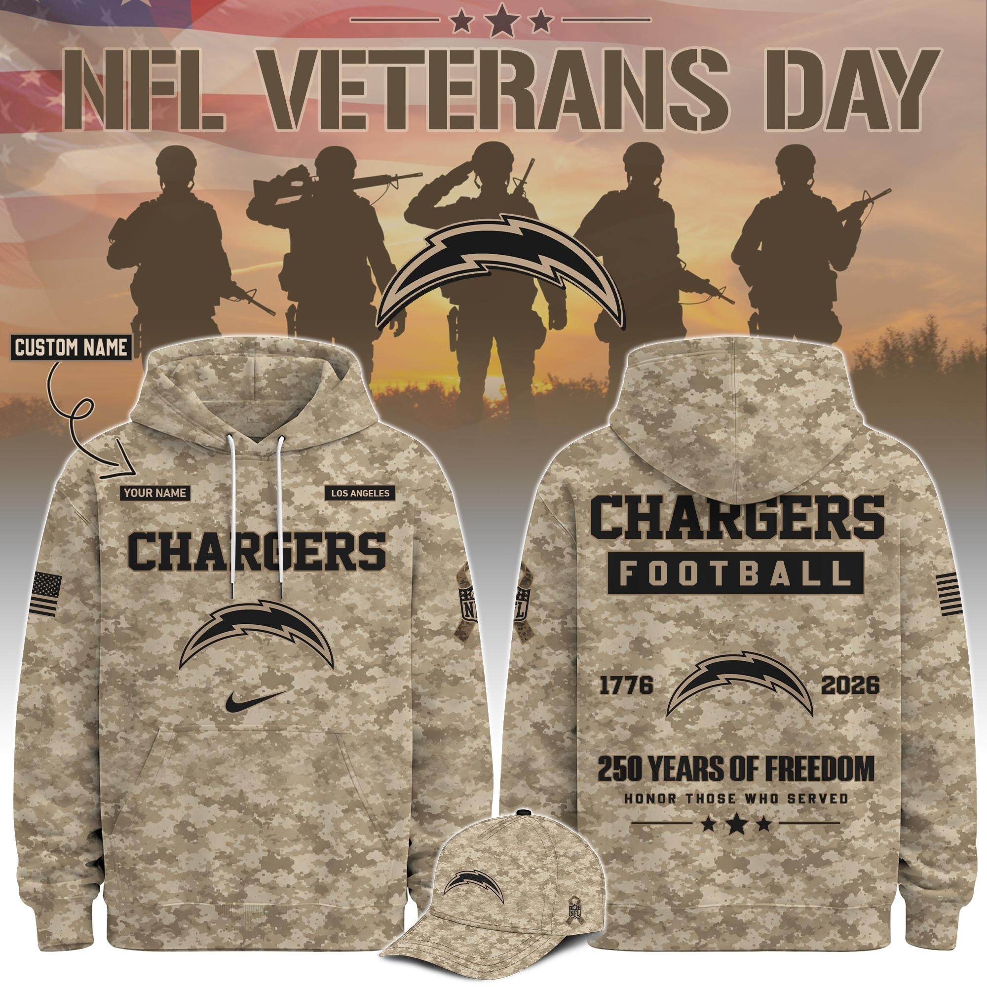 Musemora - Unisex Los Angeles Chargers Hoodie - Football