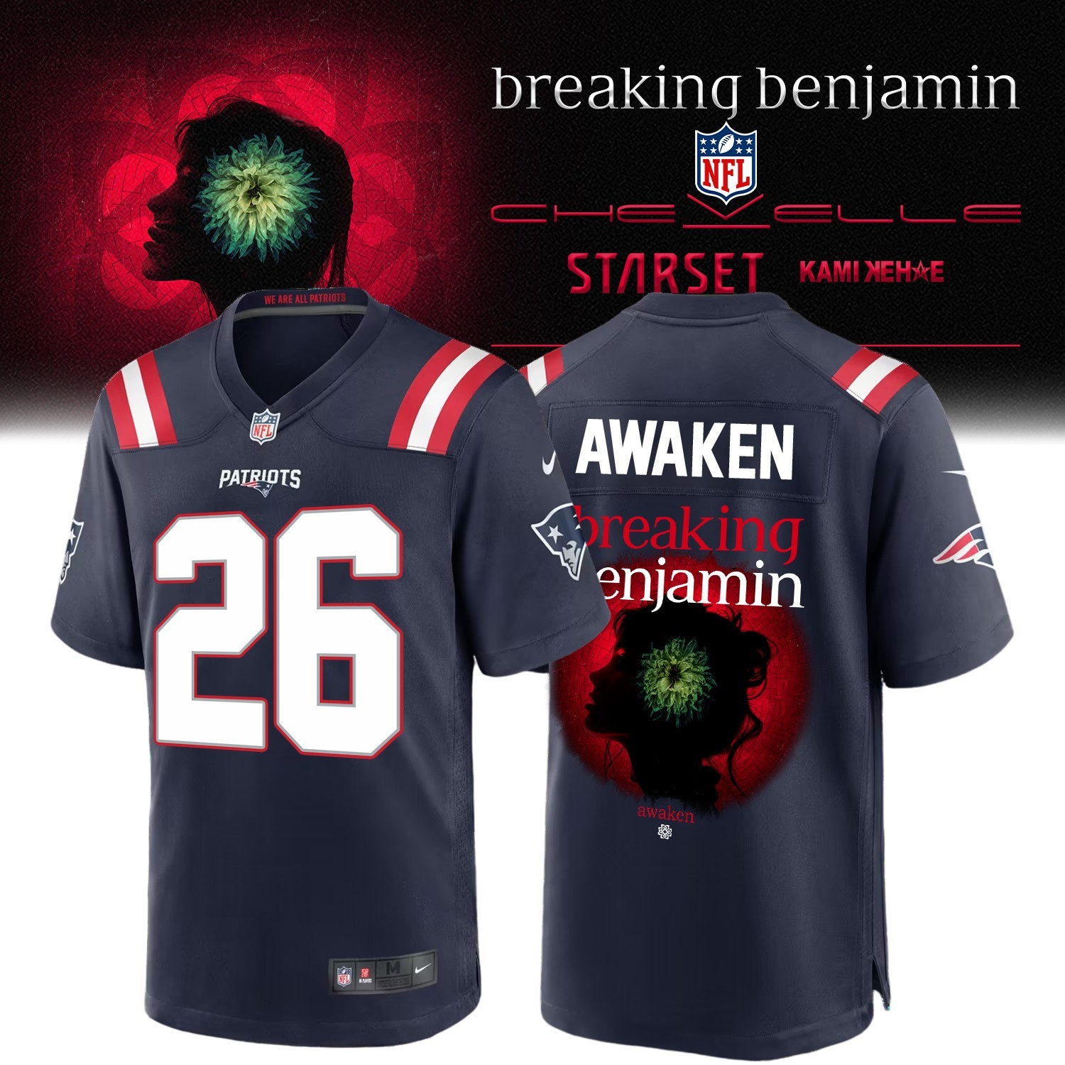 Musemora - Unisex New England Patriots Jersey