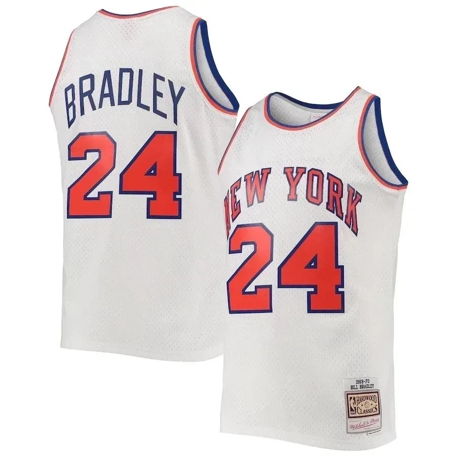 Bill Bradley New York Knicks Mitchell & Ness Hardwood Classics Swingman Jersey White
