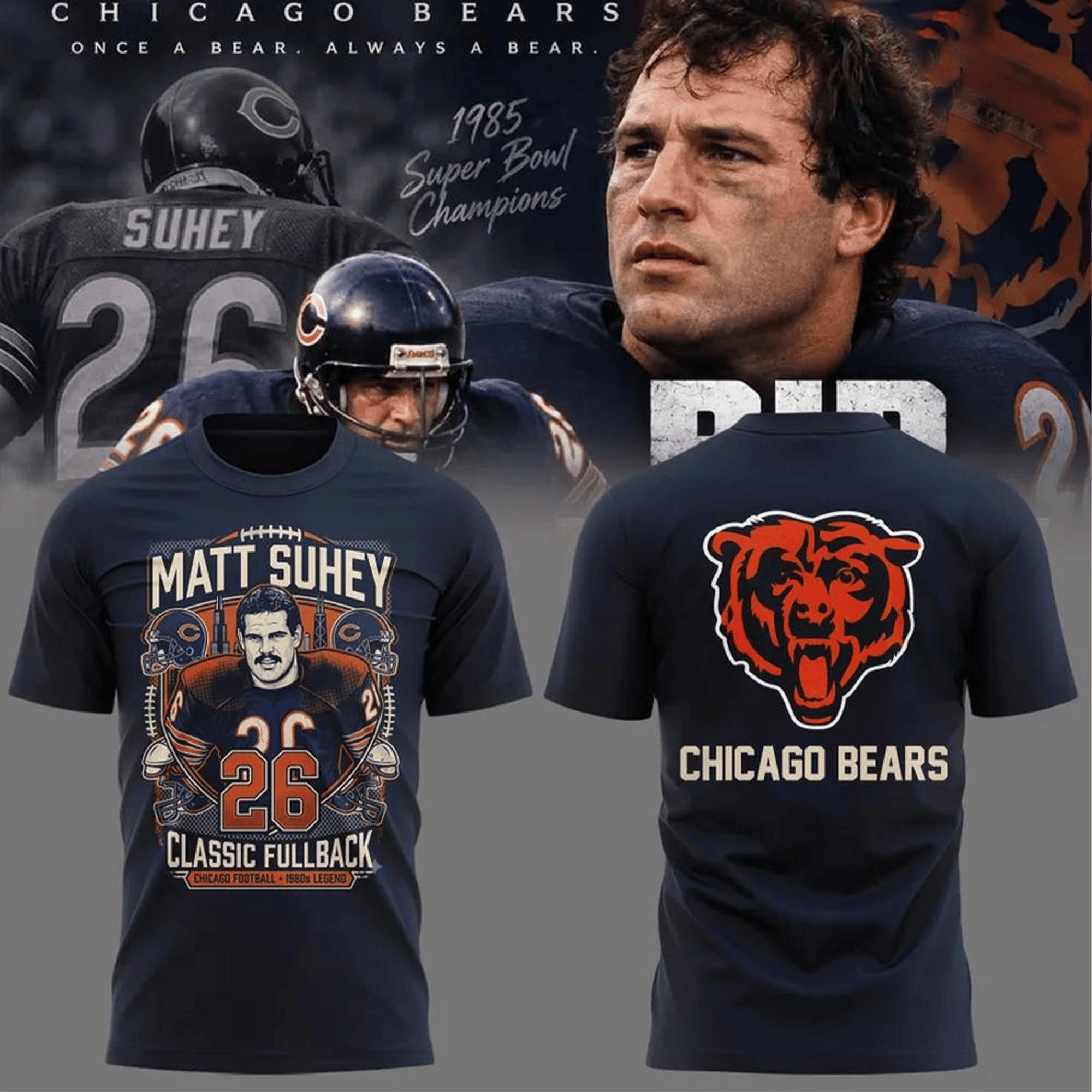 Musemora - Unisex Chicago Bears T-Shirt