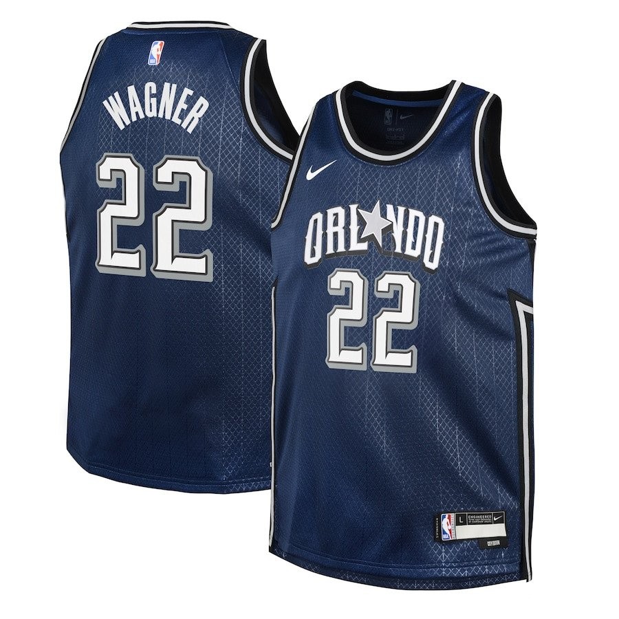 Franz Wagner 22 Orlando Magic 2023/24 City Edition Swingman Youth Jersey Navy