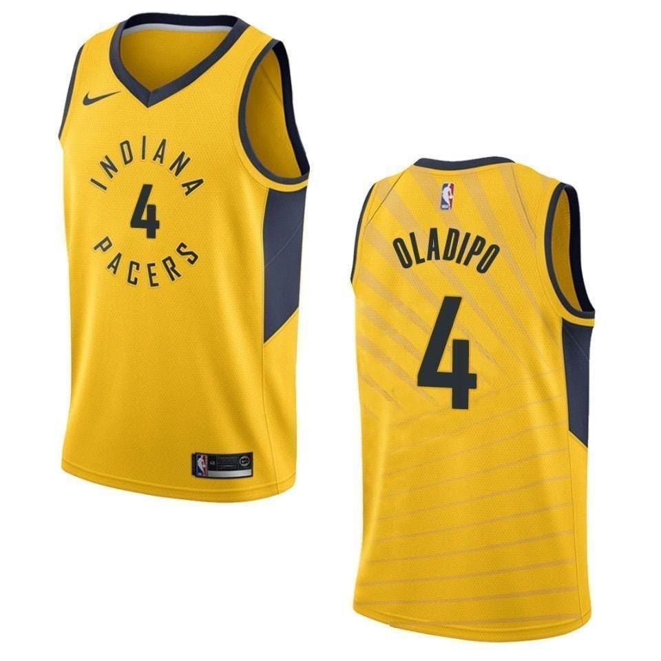 Men's Indiana Pacers Victor Oladipo Gold Statement Swingman Jersey S-3XL