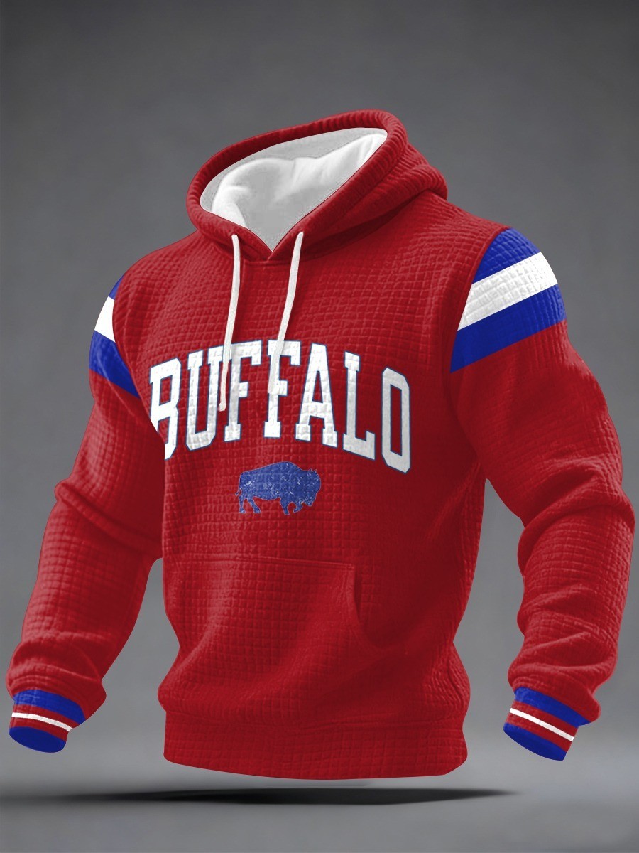 Musemora - Men's Buffalo Bills Hoodie - Game Day Football