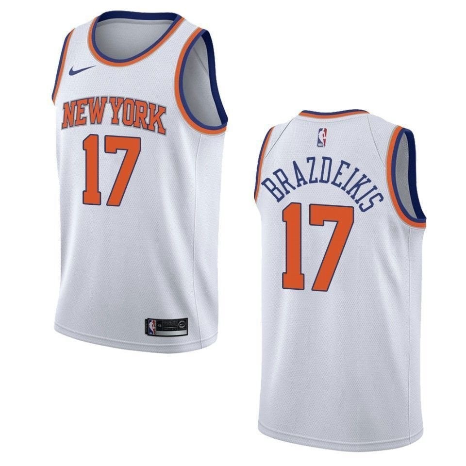 Men's New York Knicks Iggy Brazdeikis Association Swingman Jersey White