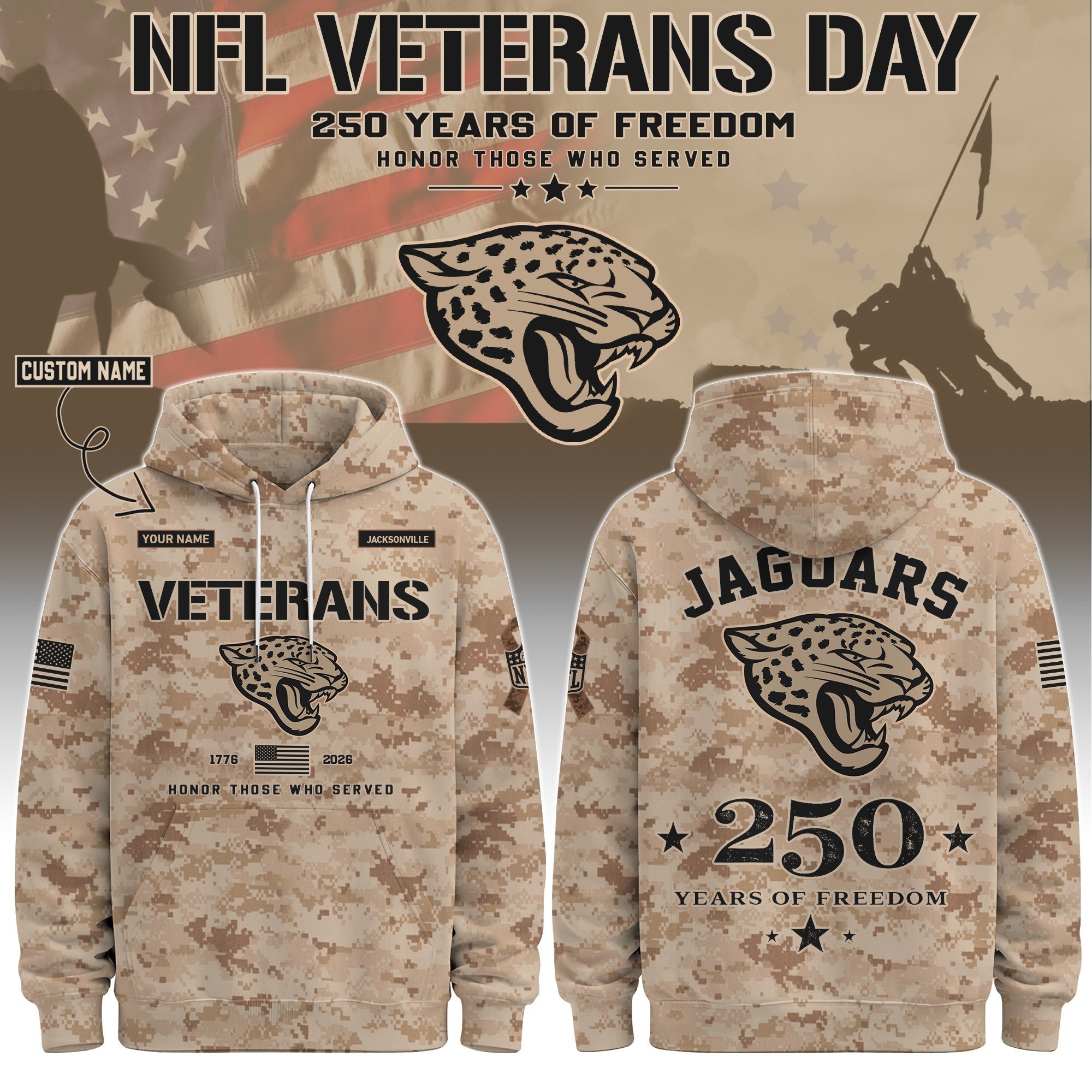 Musemora - Unisex Jacksonville Jaguars Hoodie