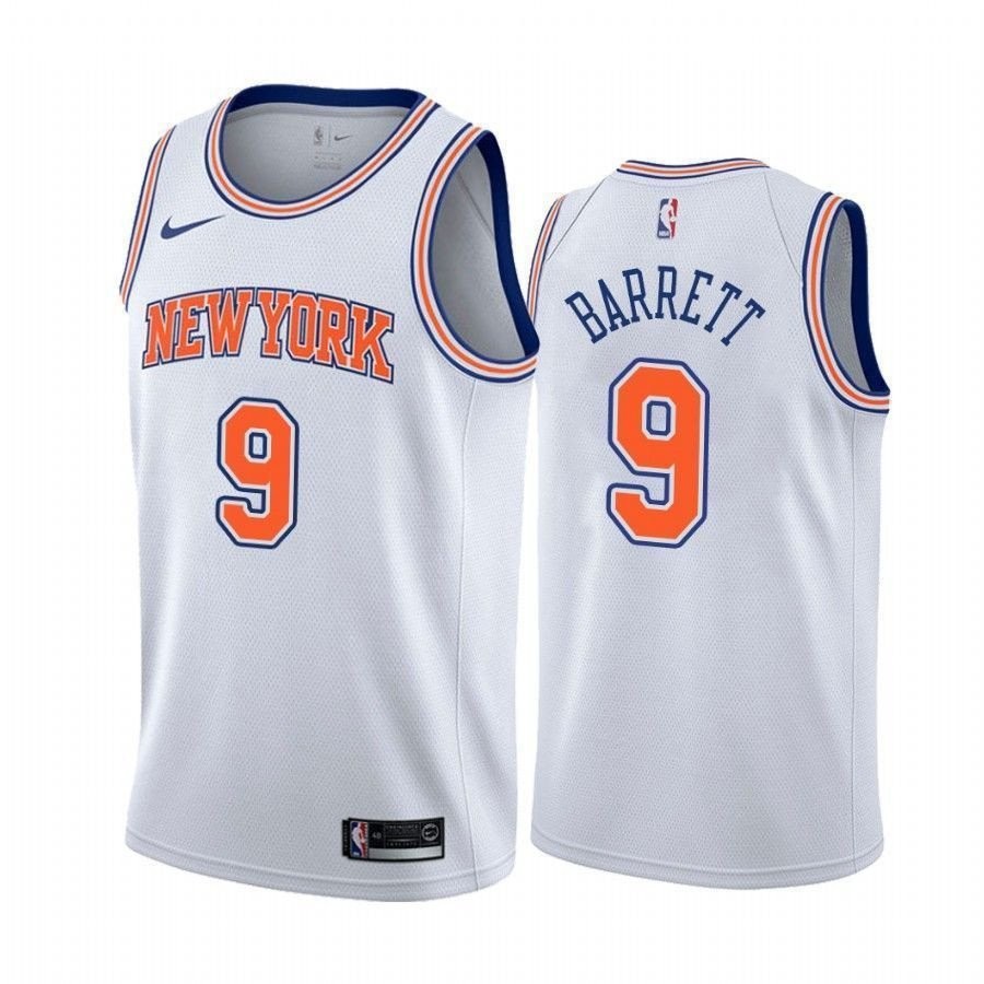 Men's New York Knicks RJ Barrett #9 Stitched Jersey Multicolor S-3XL