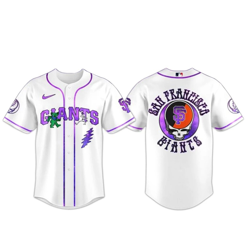 San Francisco Giants Grateful Dead Night 2026 Baseball Jersey