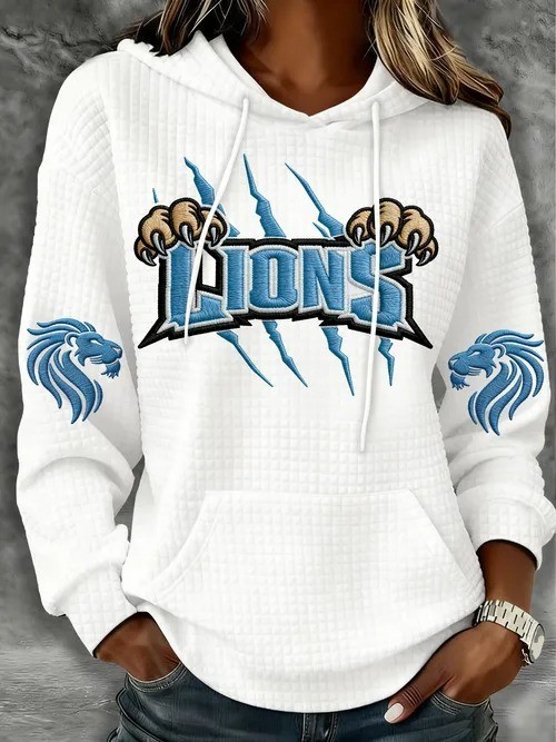 Musemora - Women's Detroit Lions Hoodie - Football