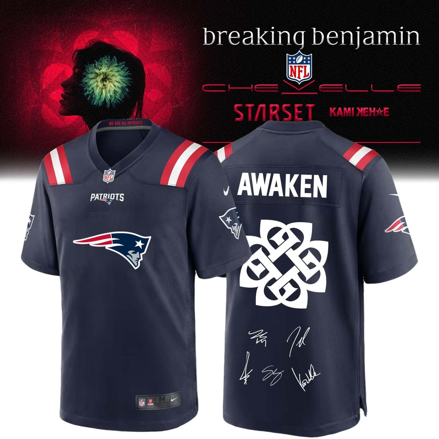 Musemora - Men's New England Patriots Jersey