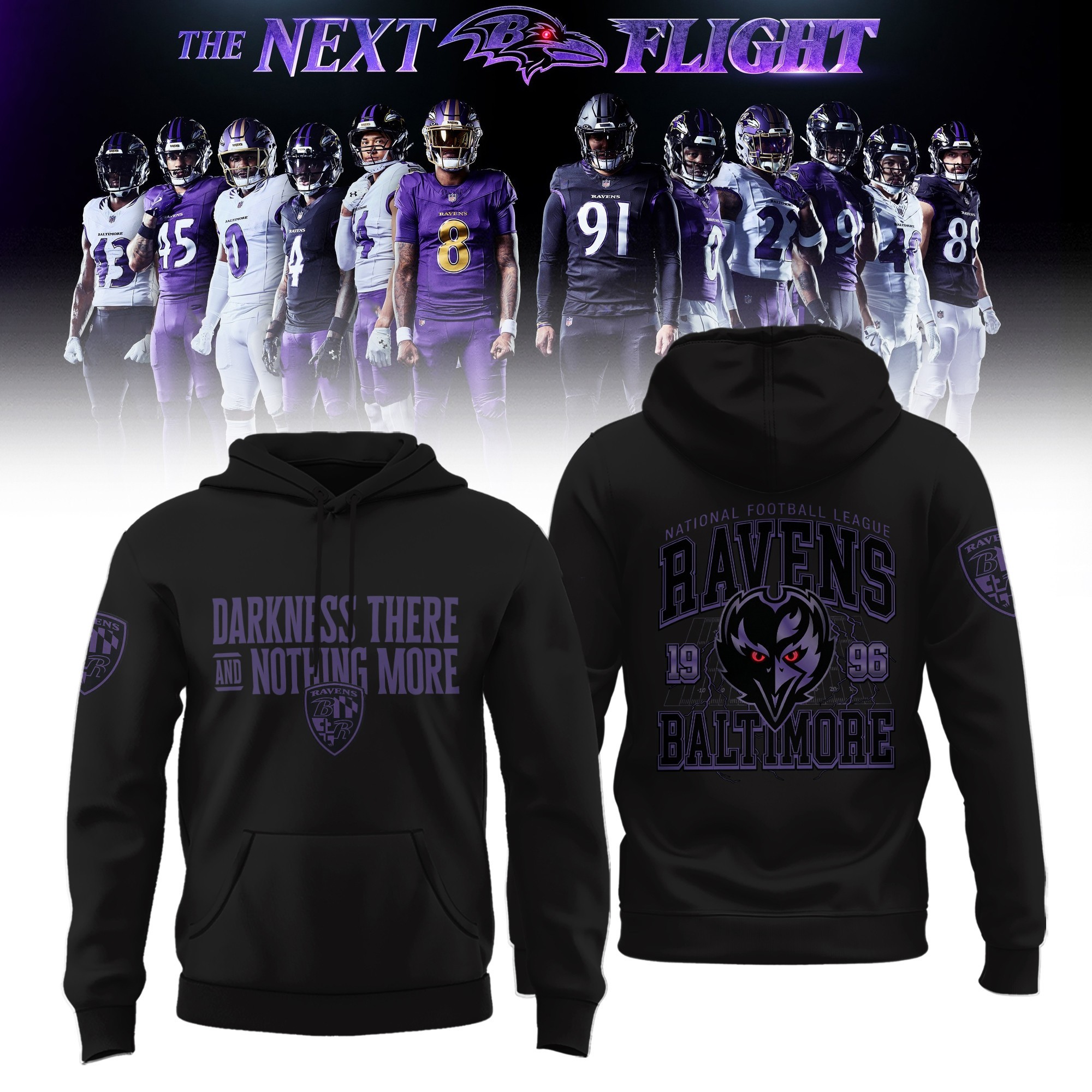 Musemora - Unisex Baltimore Ravens Hoodie